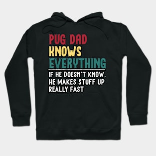 Pug Dad Know Everything Father'S Day Hoodie